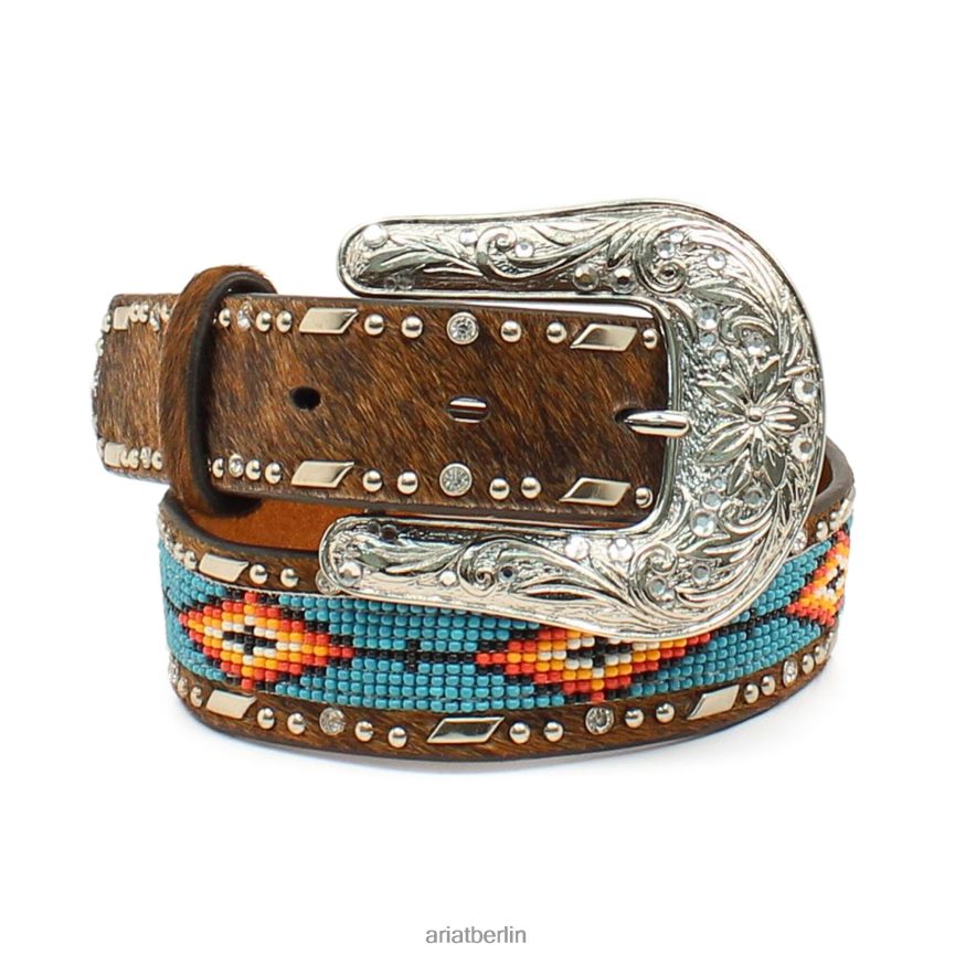 Ariat Südwestlicher, perlenbesetzter Haargürtel Kinder P4JJPR4169 braun Zubehör