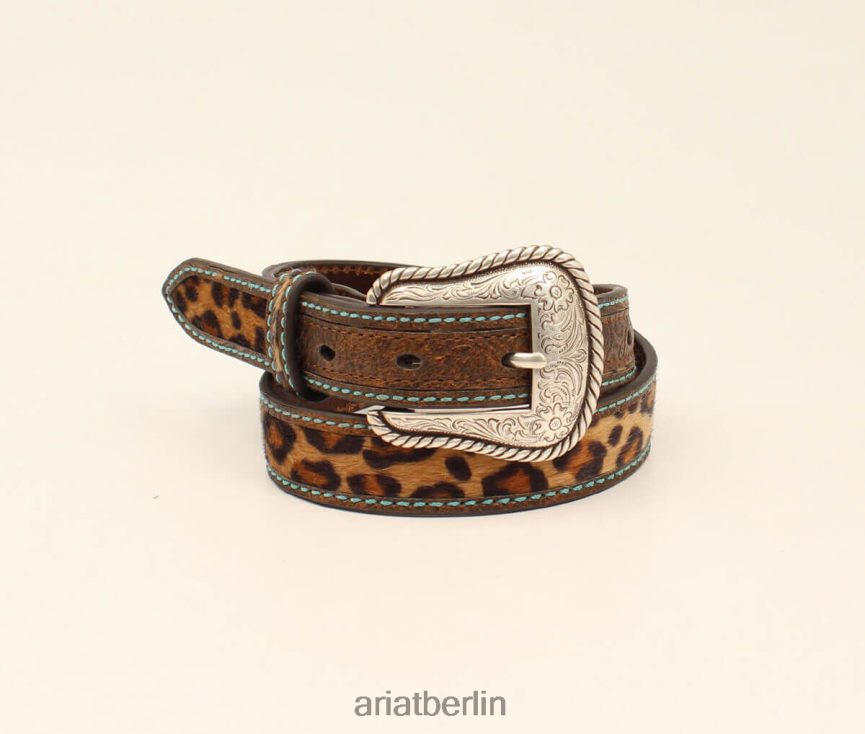 Ariat schmaler Leopardengürtel Kinder P4JJPR4171 braun Zubehör