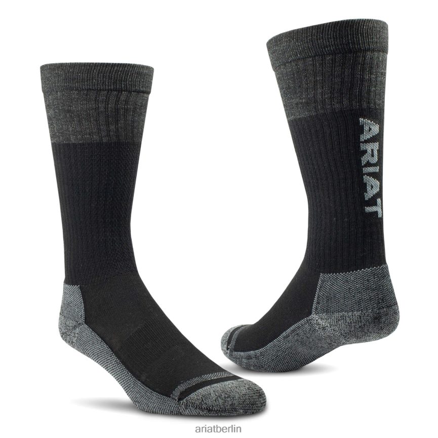 Ariat Venttek Over-the-Calf-Stiefelsocken im 2er-Pack Kinder P4JJPR4177 Schwarz Zubehör
