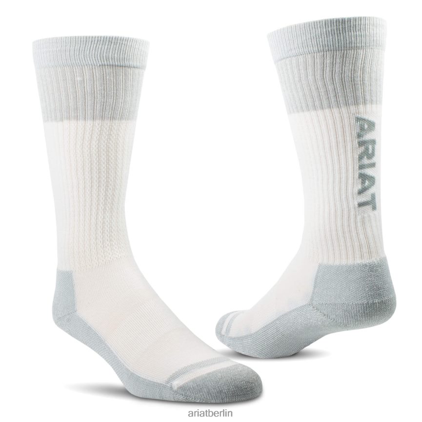 Ariat Venttek Over-the-Calf-Stiefelsocken im 2er-Pack Kinder P4JJPR4178 Weiß Zubehör