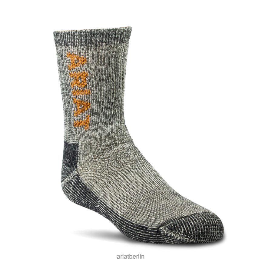 Ariat Woll-Crew-Socken im 2er-Pack Kinder P4JJPR4180 grau Zubehör