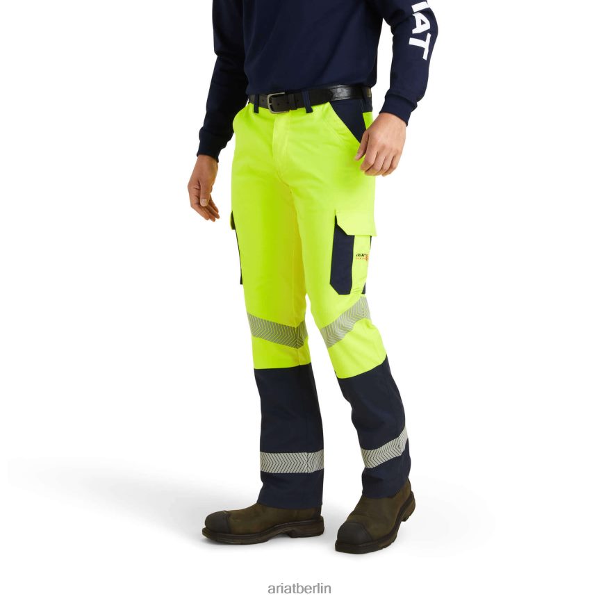 Ariat FR M7 Slim Duralight Stretch Ripstop gerade Hose Männer P4JJPR1720 Hallo Sichtgelb Böden