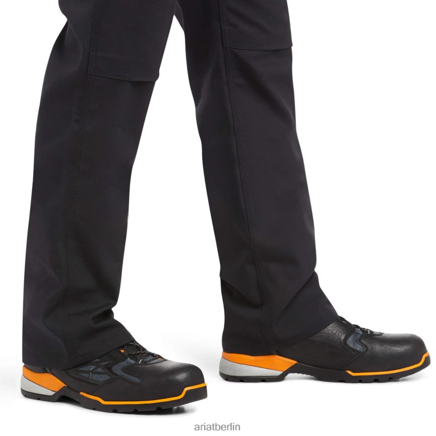 Ariat Rebar M4 Relaxed Durastretch Canvas 5-Pocket-Boot-Cut-Hose Männer P4JJPR1760 Schwarz Böden