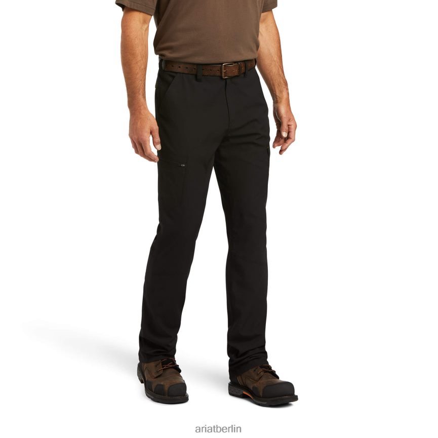 Ariat Rebar M5 Straight Work Flow, ultraleichte, stapelbare Hose mit geradem Bein Männer P4JJPR1734 Schwarz Böden