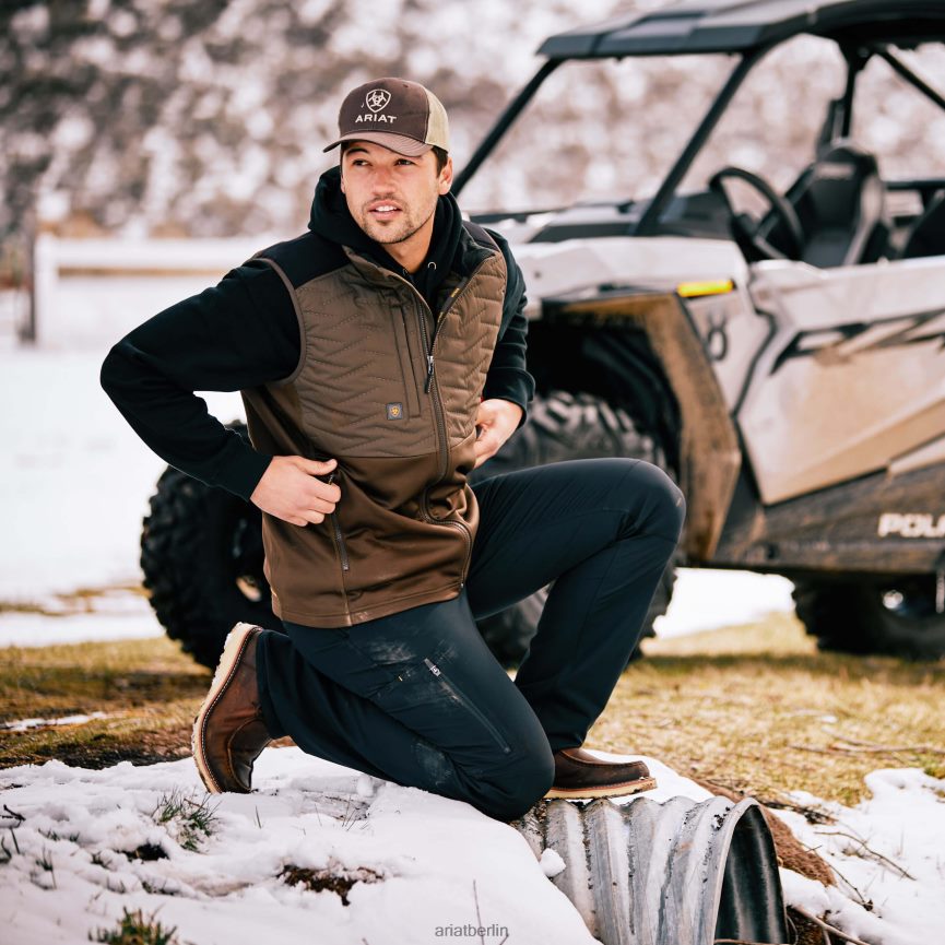 Ariat Rebar M5 gerade Durastretch Dritek Softshell gerade Hose Männer P4JJPR1762 Schwarz Böden