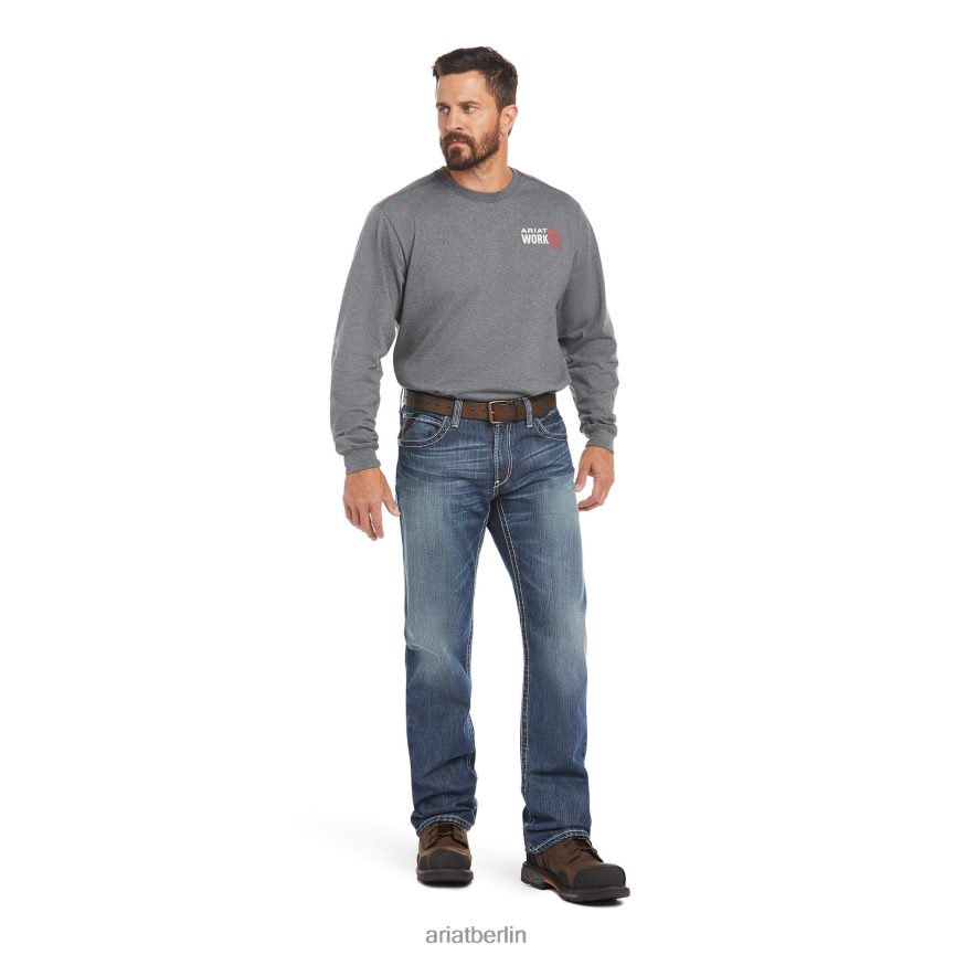Ariat FR M4 Relaxed Ridgeline Boot Cut Jeans Männer P4JJPR493 Gletscher Böden