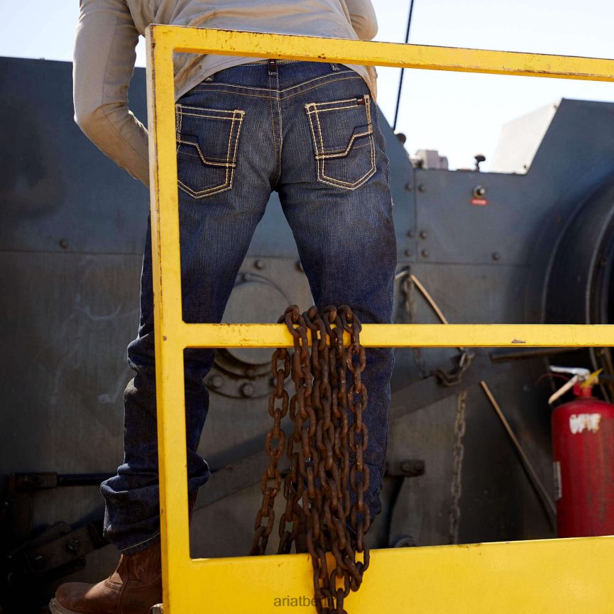 Ariat FR M5 Straight Durastretch Truckee stapelbare Jeans mit geradem Bein Männer P4JJPR1704 Ryley Böden