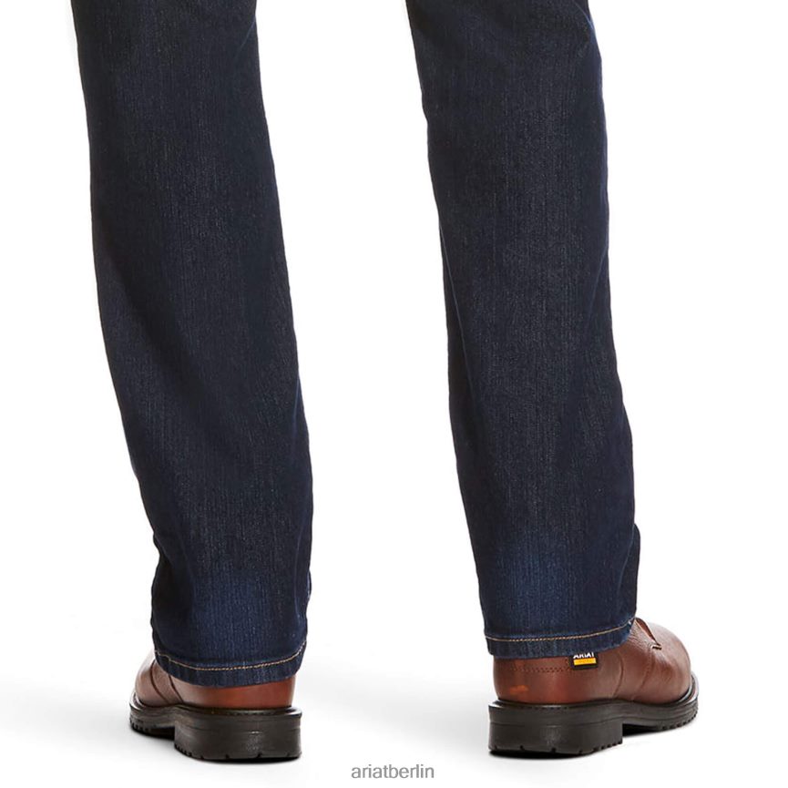 Ariat Rebar M4 Low Rise Durastretch Edge Boot Cut Jeans Männer P4JJPR517 maritim Böden