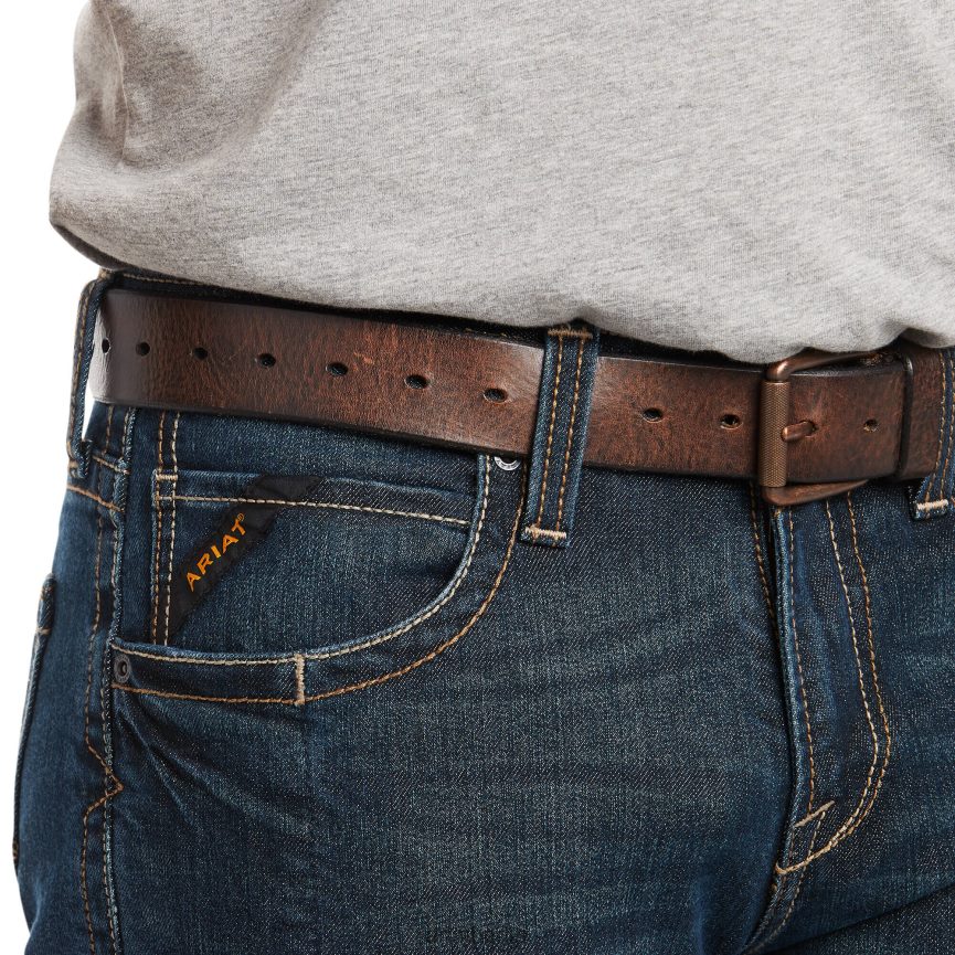 Ariat Rebar M7 Durastretch Edge stapelbare Jeans mit geradem Bein Männer P4JJPR1729 Körper Böden