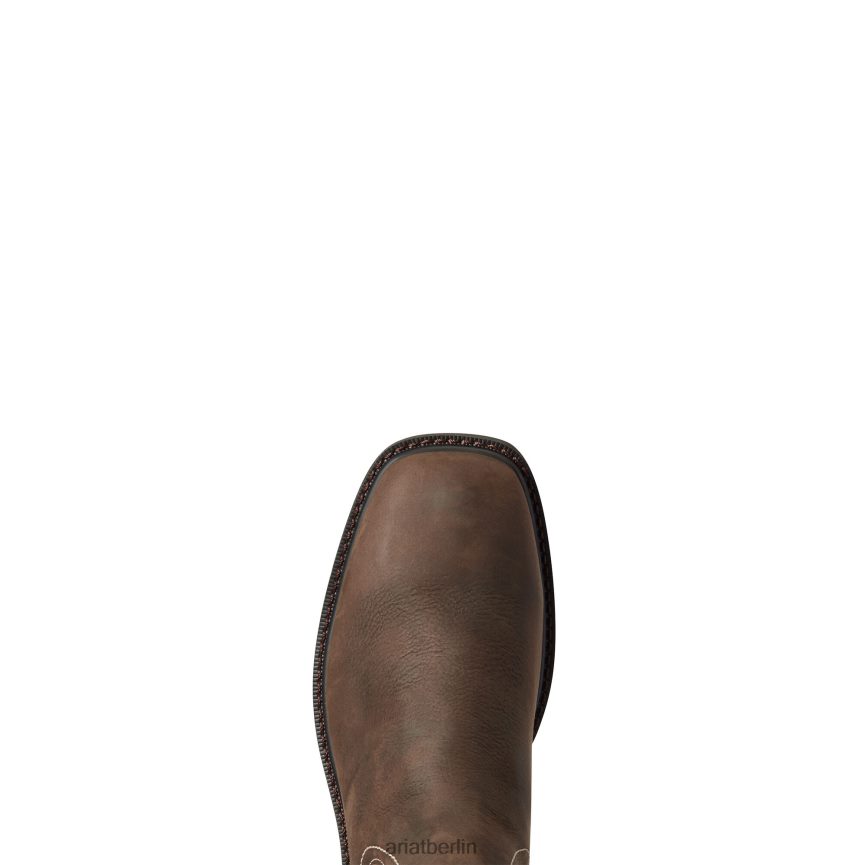 Ariat Groundbreaker Chelsea wasserdichter Arbeitsstiefel mit breiter, quadratischer Zehenpartie Männer P4JJPR267 dunkelbraun Schuhwerk