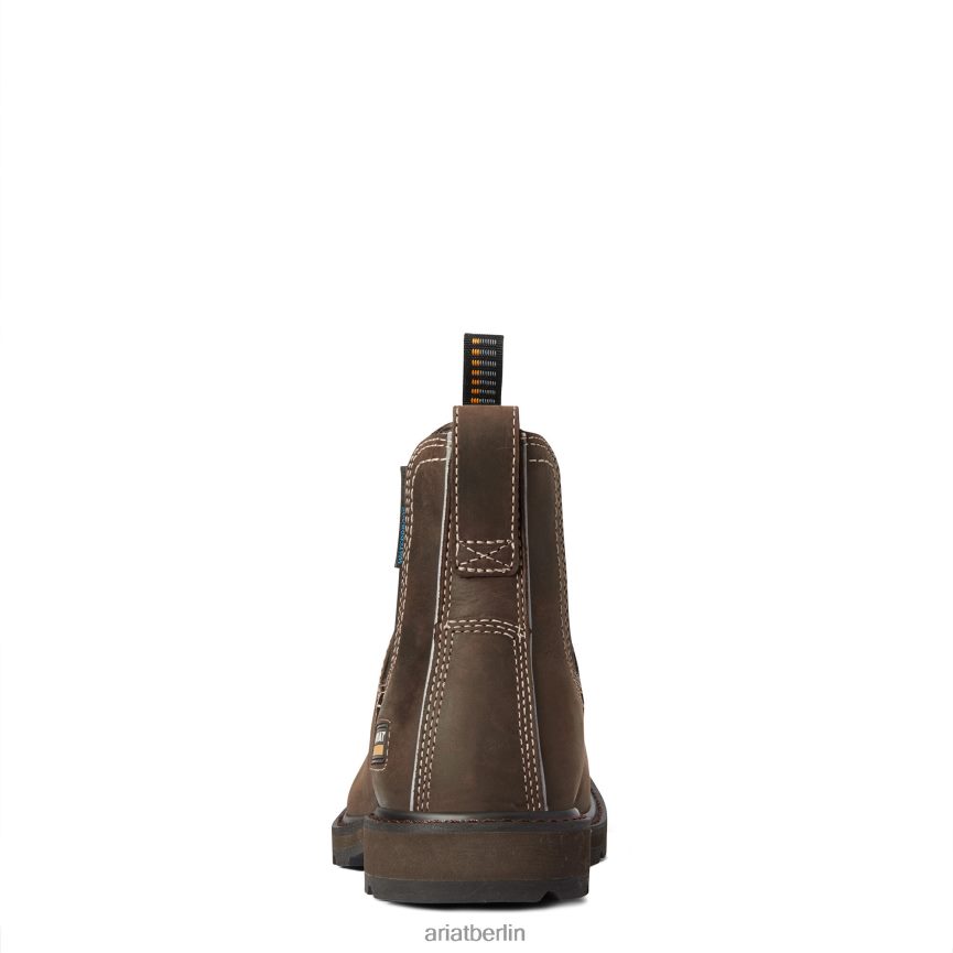 Ariat Groundbreaker Chelsea wasserdichter Arbeitsstiefel mit breiter, quadratischer Zehenpartie Männer P4JJPR267 dunkelbraun Schuhwerk