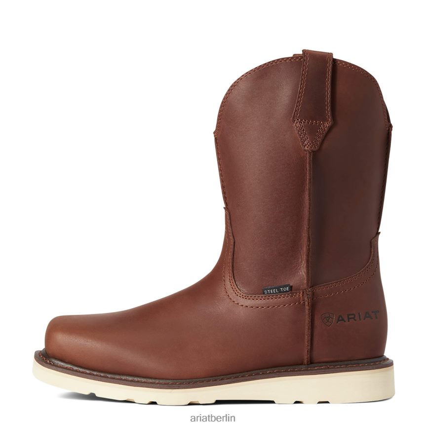 Ariat Rambler Arbeitsstiefel mit Keilabsatz und Stahlkappe Männer P4JJPR306 Vorgebirgsbraun Schuhwerk