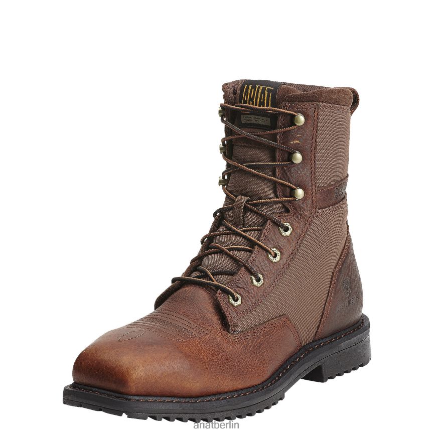 Ariat Rigtek 8" breiter Arbeitsstiefel mit quadratischer Zehenpartie und zusammengesetzter Zehenpartie Männer P4JJPR242 braun geölt Schuhwerk