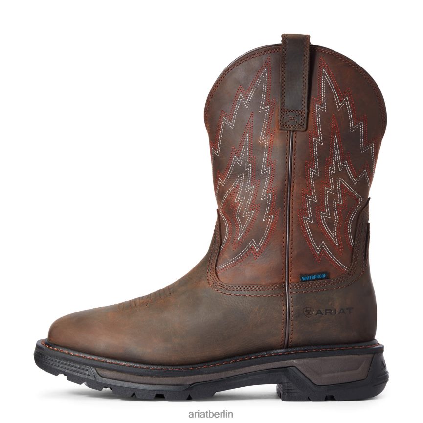 Ariat Wasserdichter Arbeitsstiefel von Big Rig Männer P4JJPR359 dunkelbraun Schuhwerk