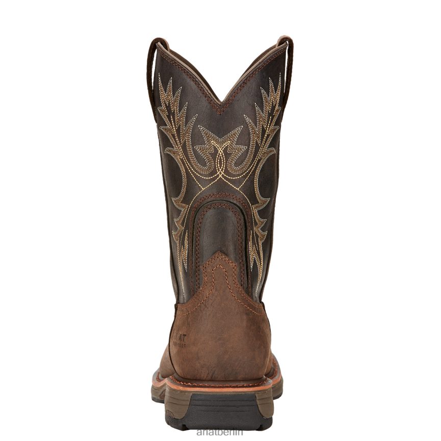 Ariat Wasserdichter Arbeitsstiefel von Workhog Männer P4JJPR237 braunbraun Schuhwerk