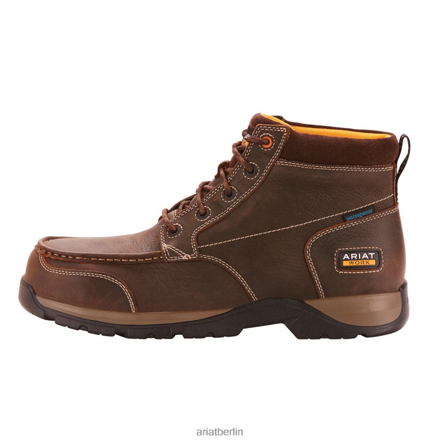 Ariat Wasserdichter Edge LTE Chukka-Arbeitsstiefel mit zusammengesetzter Zehenpartie Männer P4JJPR258 dunkelbraun Schuhwerk