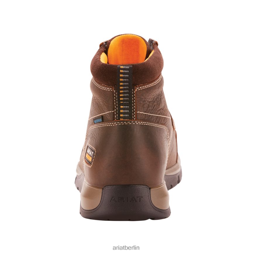Ariat Wasserdichter Edge LTE Chukka-Arbeitsstiefel mit zusammengesetzter Zehenpartie Männer P4JJPR258 dunkelbraun Schuhwerk