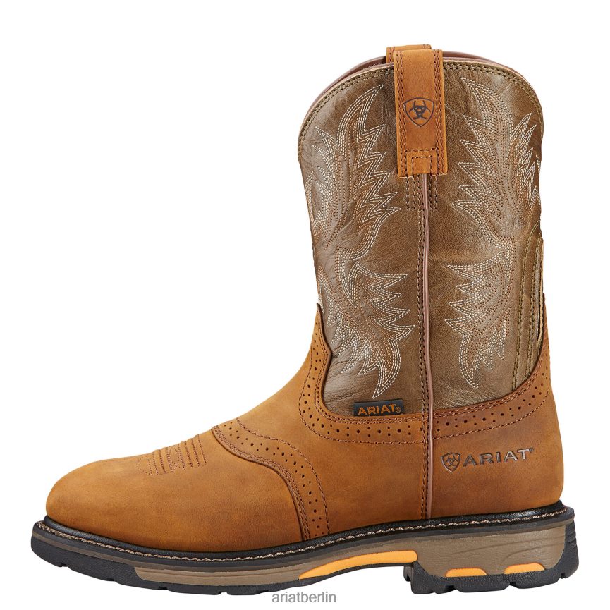 Ariat Workhog Arbeitsstiefel zum Anziehen Männer P4JJPR265 gealterte Rinde Schuhwerk