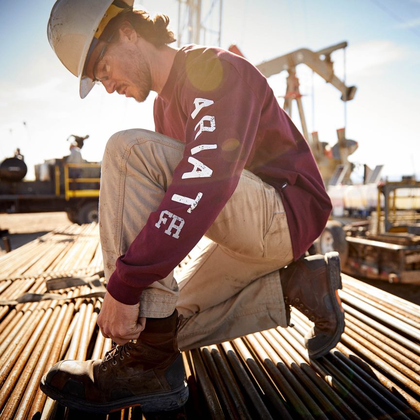 Ariat Workhog XT Dare Arbeitsstiefel mit Carbon-Zehe Männer P4JJPR312 braunbraun Schuhwerk