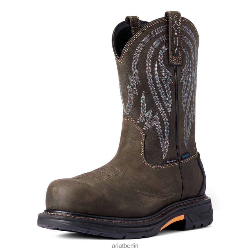Ariat Workhog XT Tumbleweed wasserdichter Carbon-Zehen-Arbeitsstiefel Männer P4JJPR362 Eisenkaffee Schuhwerk