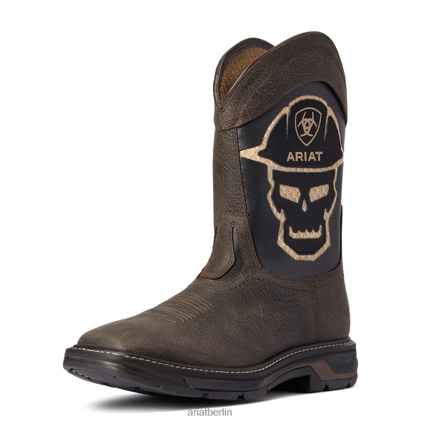 Ariat Workhog XT Venttek Bold Arbeitsstiefel Männer P4JJPR357 Eisenkaffee Schuhwerk