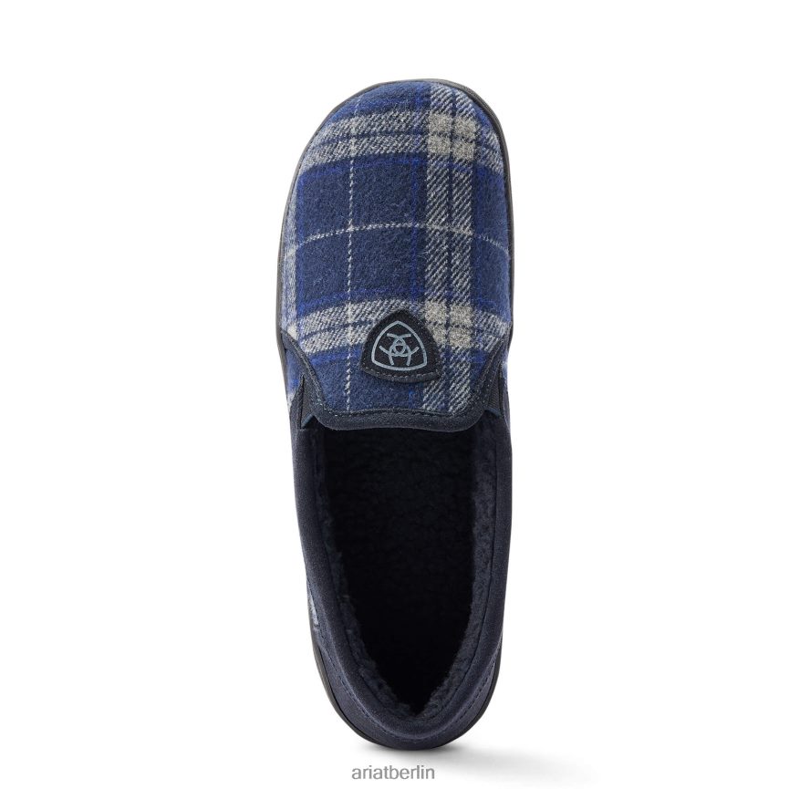 Ariat Lincoln-Slipper Männer P4JJPR477 blau kariert Schuhwerk