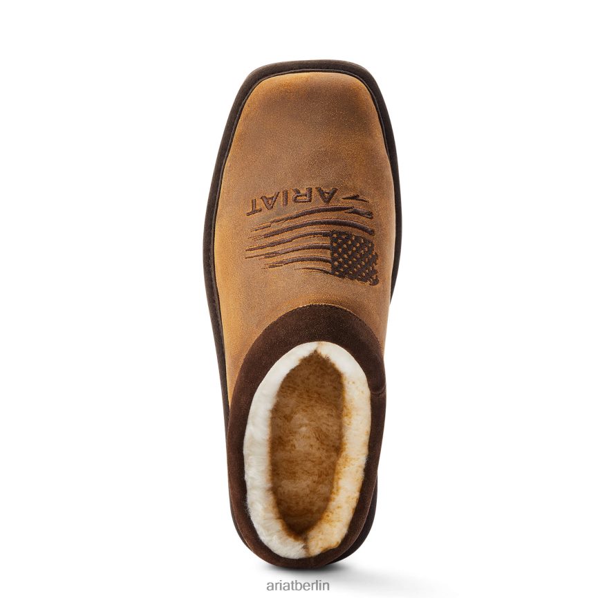 Ariat Patriot-Slipper mit quadratischer Zehenpartie Männer P4JJPR461 staubiges Wildleder Schuhwerk