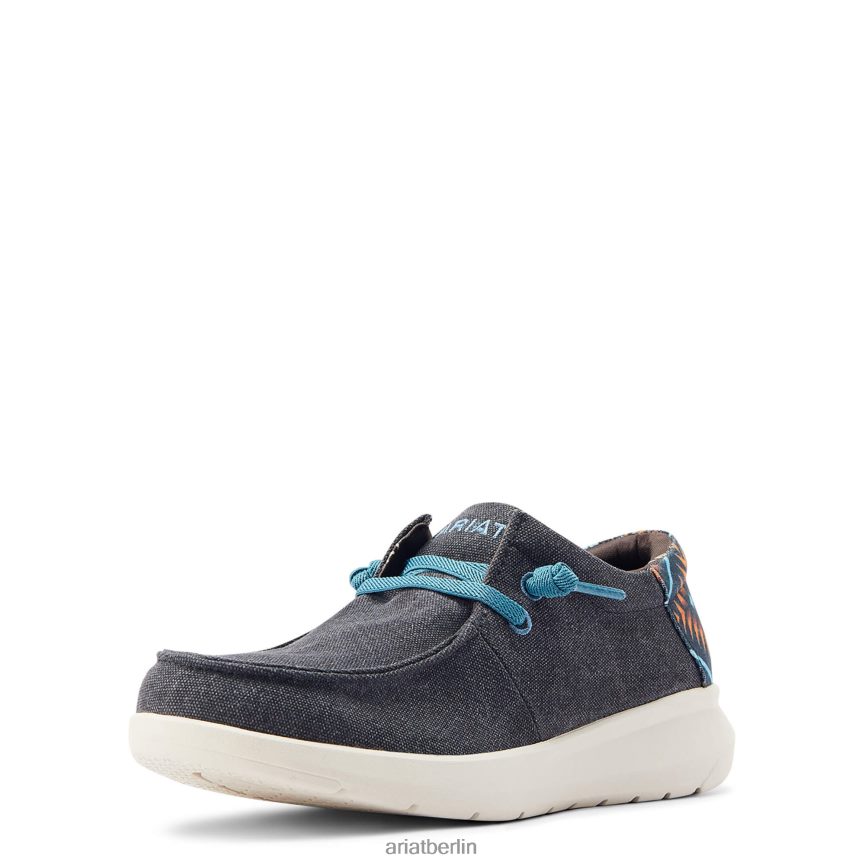 Ariat Hilo 1 Männer P4JJPR418 Anthrazitblau/Blau Südwesten Schuhwerk