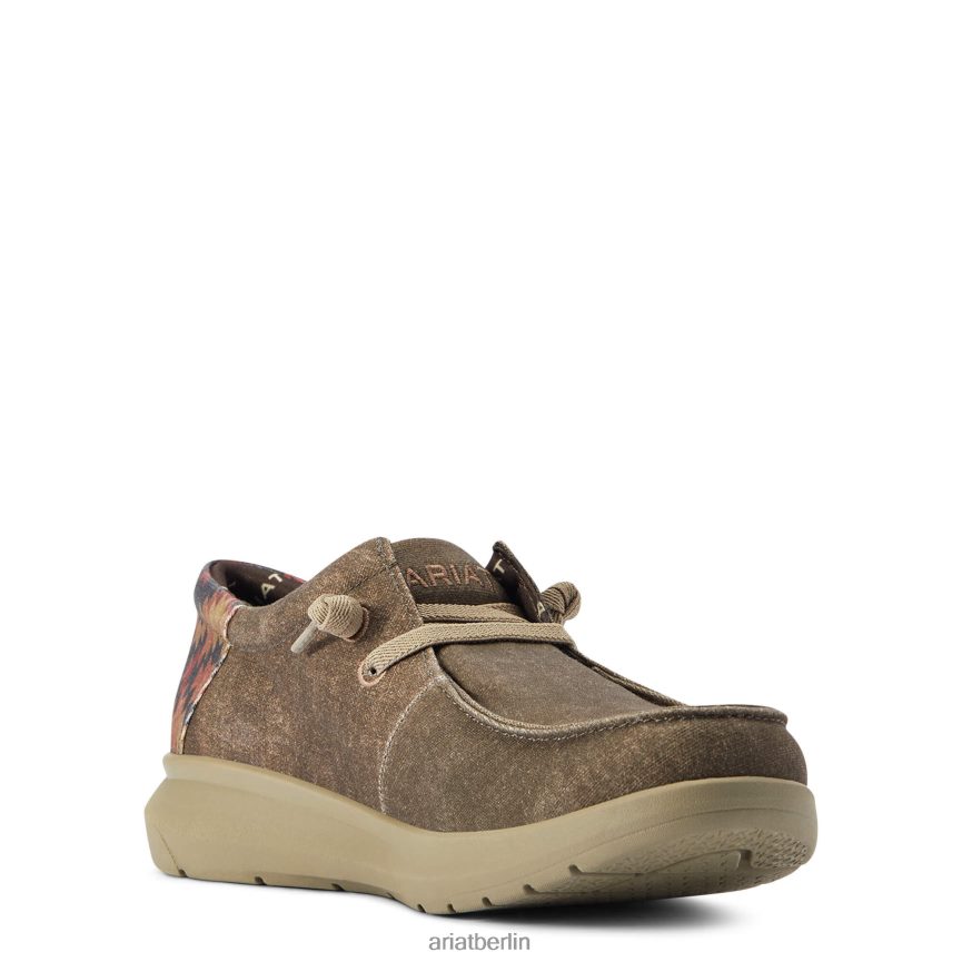 Ariat Hilo 2 Männer P4JJPR454 dunkelbrauner/rostfarbener Südwestdruck Schuhwerk