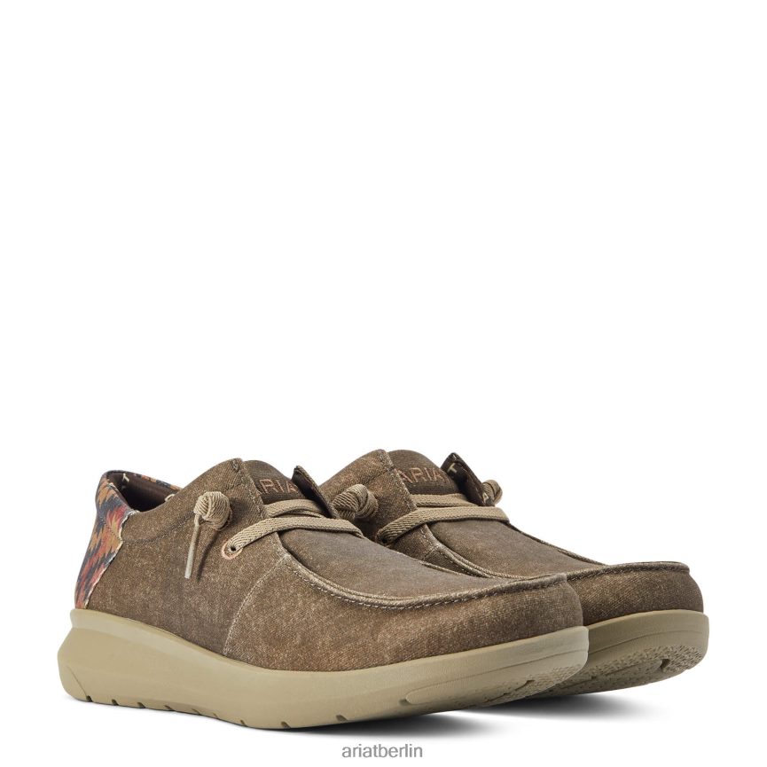 Ariat Hilo 2 Männer P4JJPR454 dunkelbrauner/rostfarbener Südwestdruck Schuhwerk