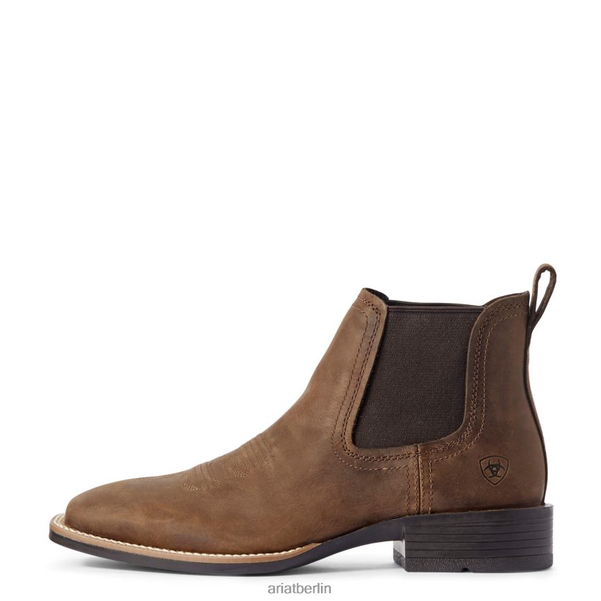 Ariat Booker Ultra Westernstiefel Männer P4JJPR1 verzweifelte Bräune Schuhwerk