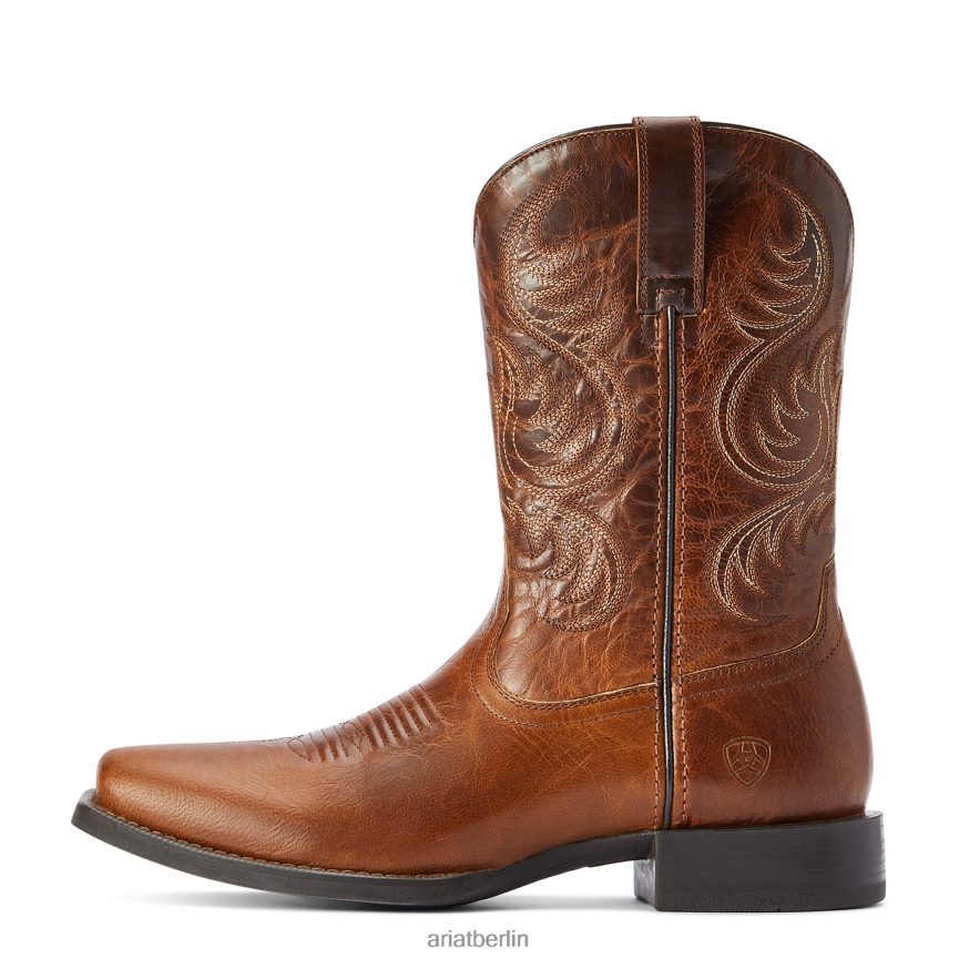 Ariat Sport Boss Mann Westernstiefel Männer P4JJPR124 reichhaltiger Cognac Schuhwerk