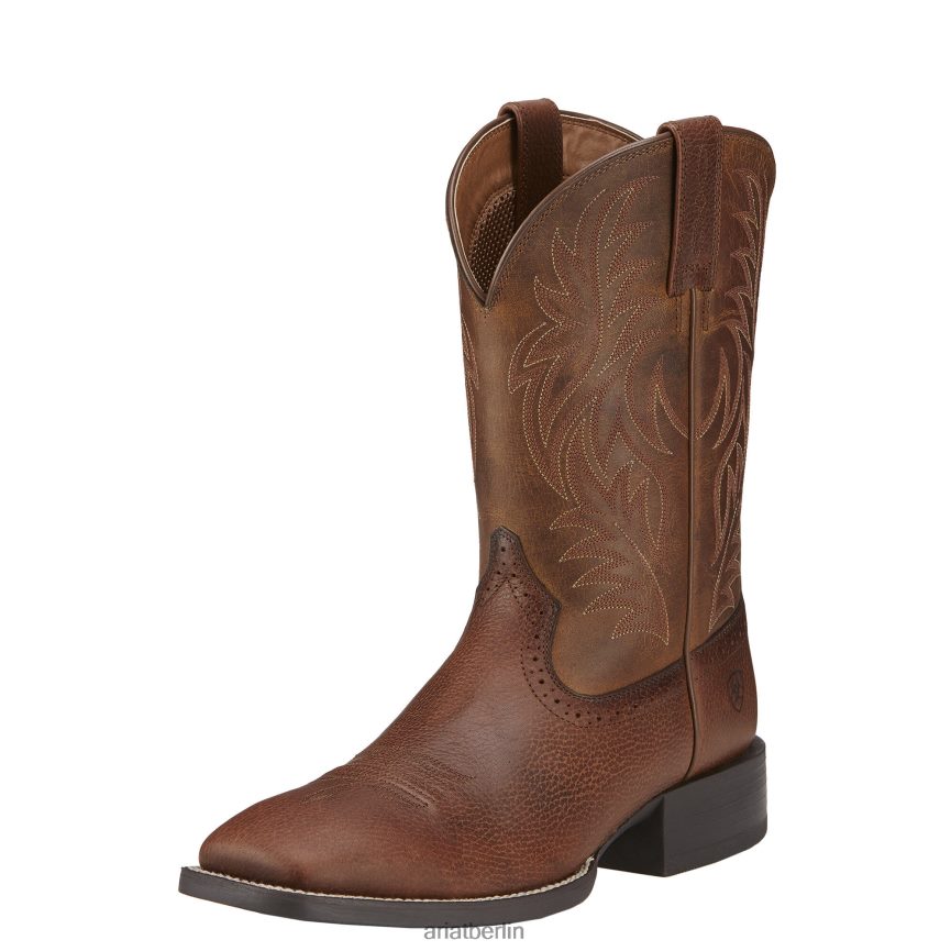 Ariat Sportlicher Westernstiefel mit breiter, quadratischer Zehenpartie Männer P4JJPR72 Geige braun Schuhwerk