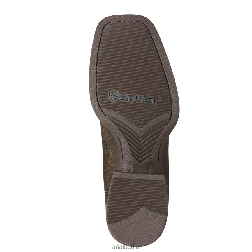 Ariat Sportlicher Westernstiefel mit breiter, quadratischer Zehenpartie Männer P4JJPR89 Brooklyn-Braun Schuhwerk