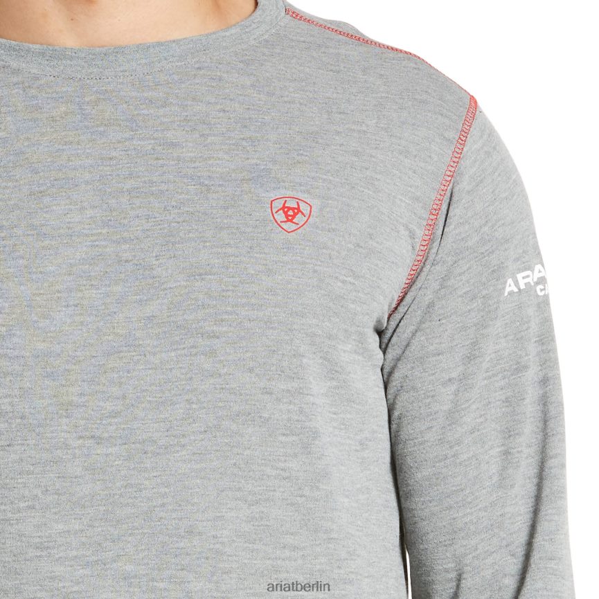 Ariat Fr Polartec-Basisschicht Männer P4JJPR871 hellgrau Spitzen