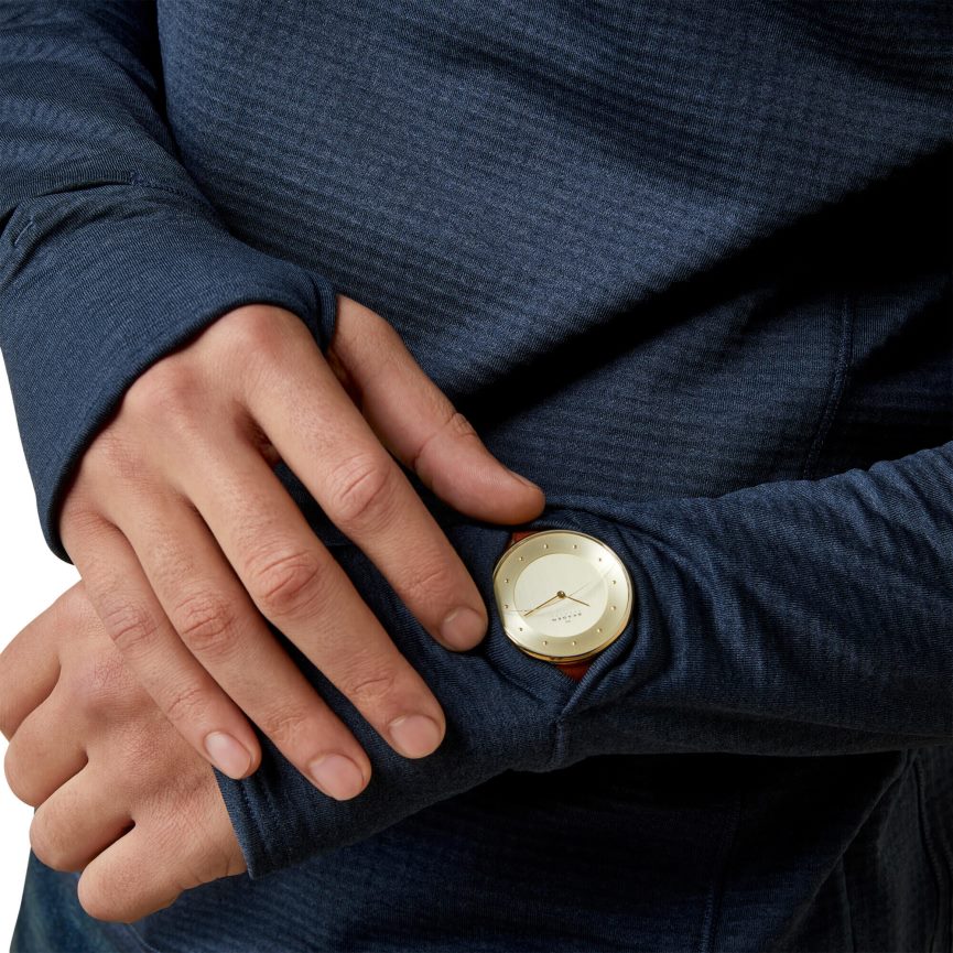 Ariat Team Gridwork 1/4-Reißverschluss-Baselayer Männer P4JJPR1675 Marine Spitzen