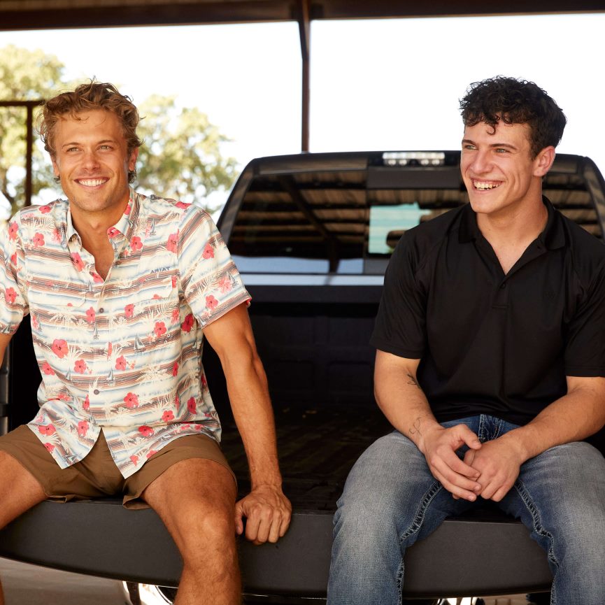 Ariat AC-Polo Männer P4JJPR710 Schwarz Spitzen