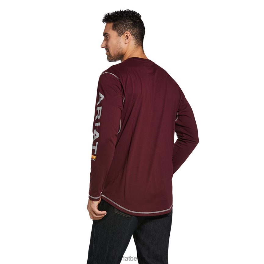 Ariat Bewehrungsarbeiter-Logo Männer P4JJPR882 Malbec Spitzen