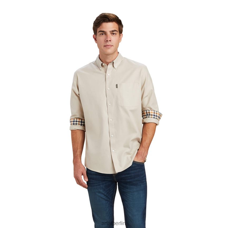 Ariat Clement-Shirt Männer P4JJPR1335 Haferflockenheide Spitzen