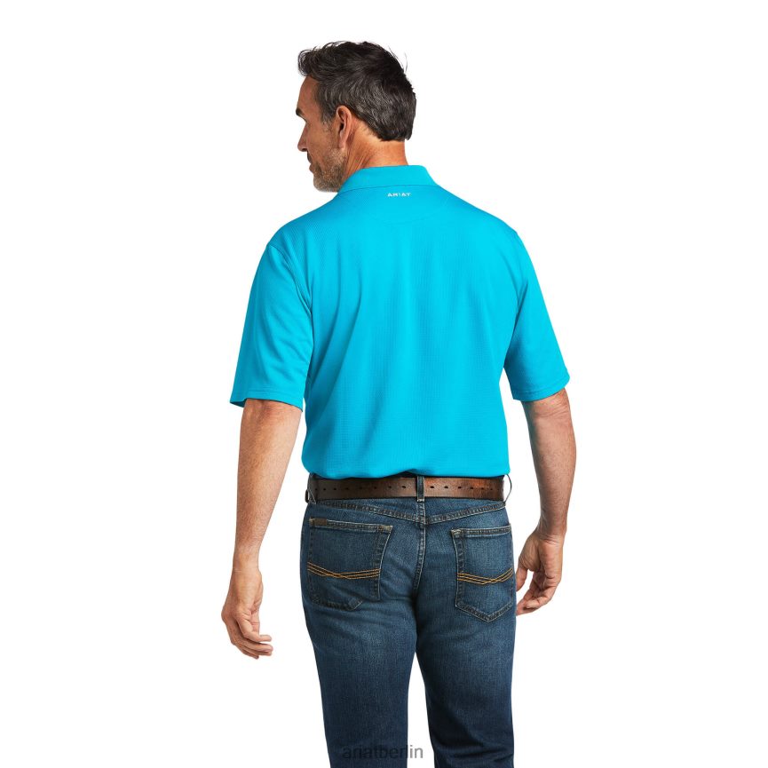 Ariat Ehrgeiz-Polo Männer P4JJPR860 hawaiianischer Sonnenuntergang Spitzen