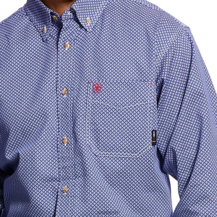 Ariat FR Liberty-Arbeitshemd Männer P4JJPR1231 Kobalt Spitzen