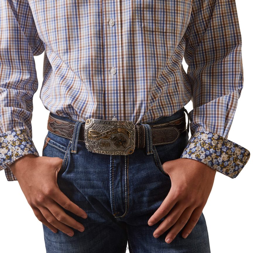 Ariat Faltenfreies Arther-Hemd Männer P4JJPR1311 Weiß Spitzen