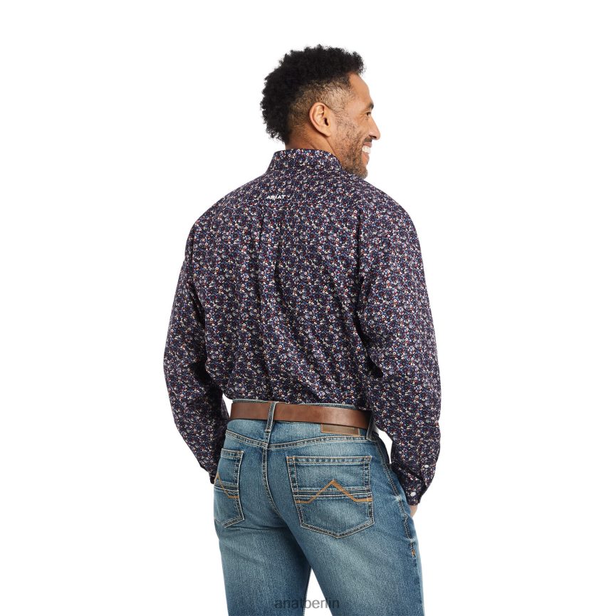 Ariat Faltenfreies Elliott-Hemd mit klassischer Passform Männer P4JJPR1317 Schwarz Spitzen