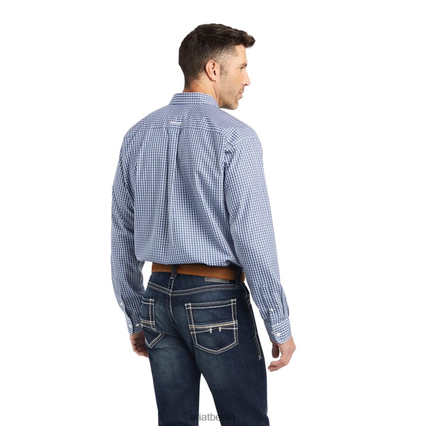 Ariat Faltenfreies Ellison-Hemd mit klassischer Passform Männer P4JJPR1079 echte Marine Spitzen