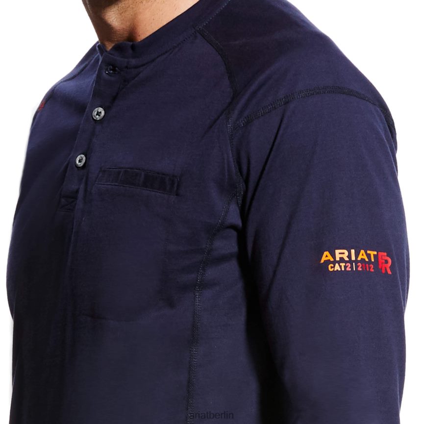 Ariat Fr Air Henley Männer P4JJPR716 Marine Spitzen