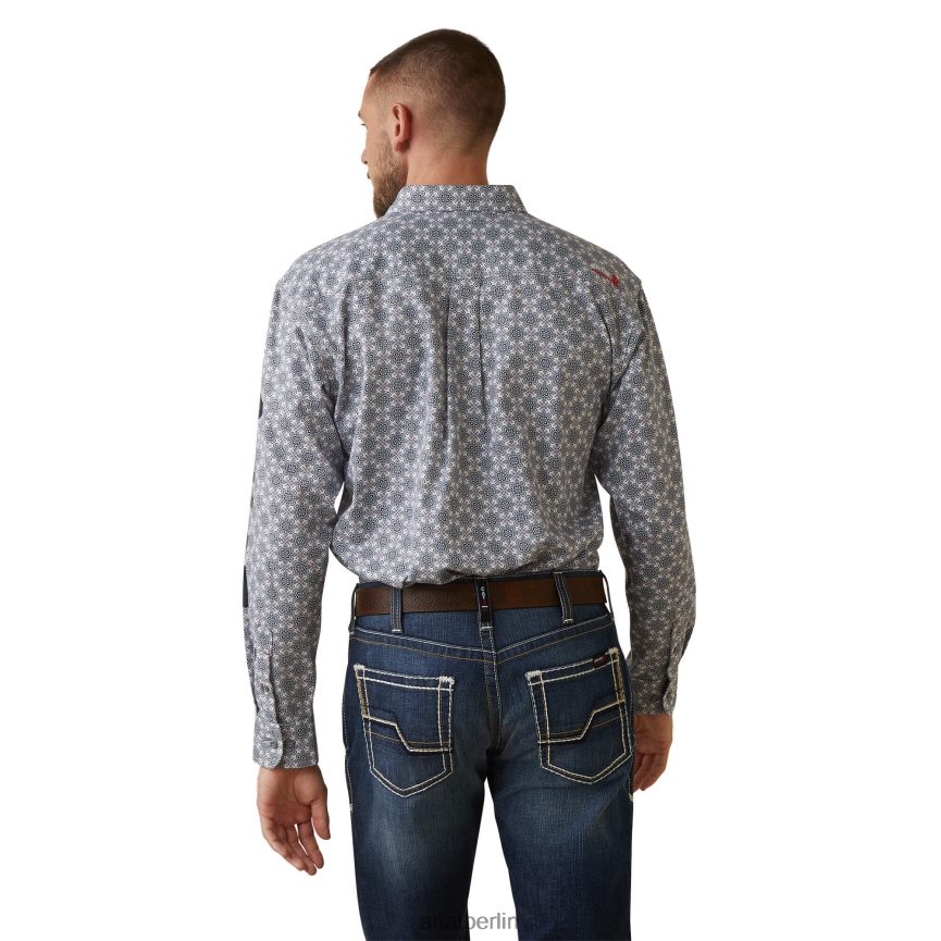 Ariat Fr Amato-Logo-Stretch-Arbeitshemd Männer P4JJPR1303 Lavendeldruck Spitzen