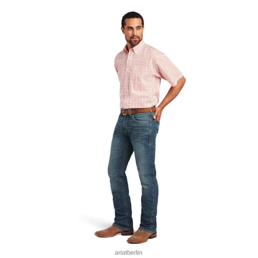 Ariat Knitterfreies Yan-Hemd mit klassischer Passform Männer P4JJPR971 Weiß Spitzen