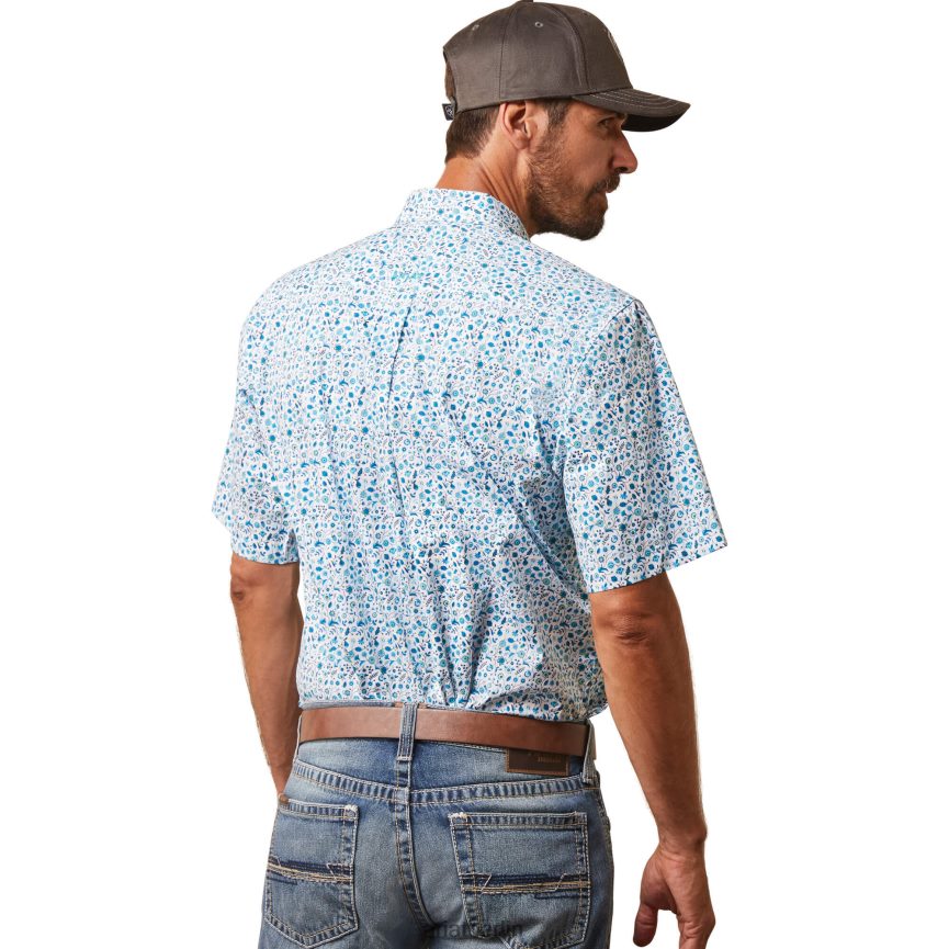 Ariat Kyle tailliertes Hemd Männer P4JJPR1084 Weiß Spitzen