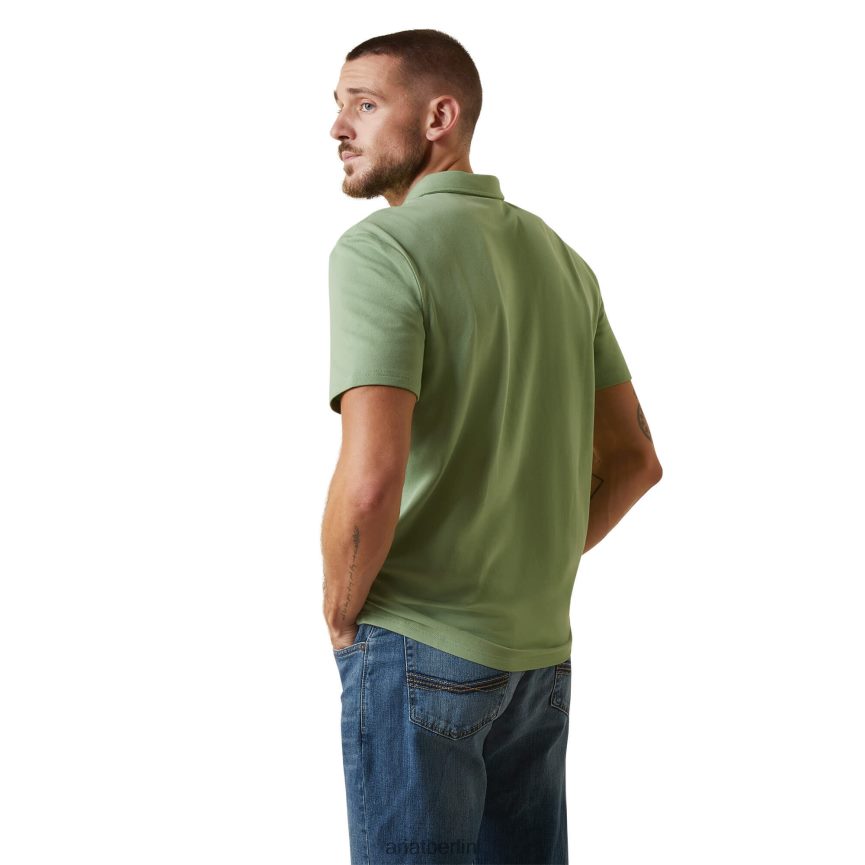 Ariat Medaillen-Polo Männer P4JJPR729 Basilikum Spitzen