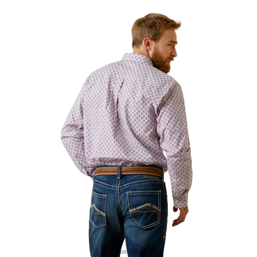 Ariat Merrick-Hemd Männer P4JJPR1370 lila Spitzen